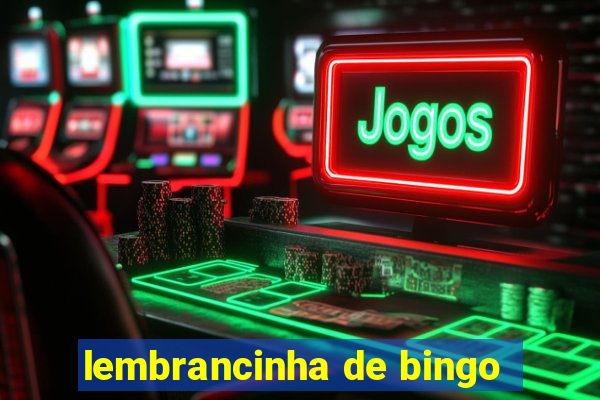 lembrancinha de bingo